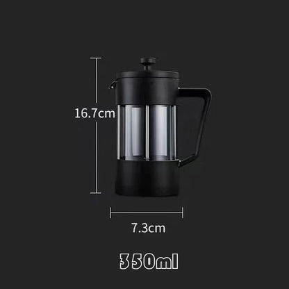 Cafeteira de êmbolo - vidro borossilicato - sabor perfeito - design duradouro