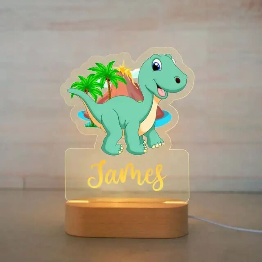 Personalised Colourful Night Light | Animals