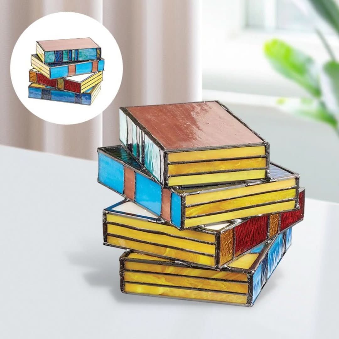Glasstapellampenbuch | Buntglas