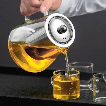 Théière en verre - Infuseur avec filtre pour un thé parfait