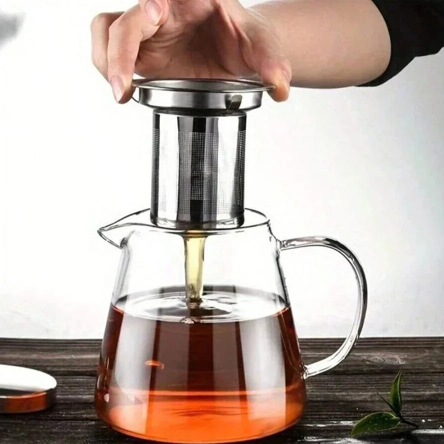Théière en verre - Infuseur avec filtre pour un thé parfait
