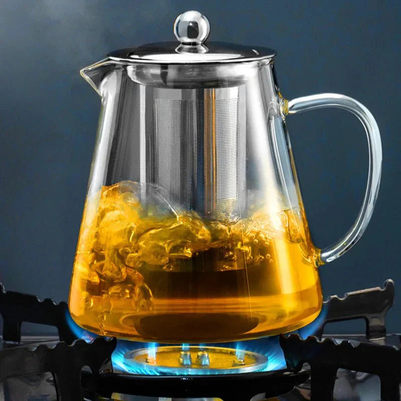 Théière en verre - Infuseur avec filtre pour un thé parfait