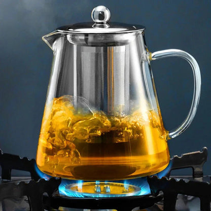 Théière en verre - Infuseur avec filtre pour un thé parfait
