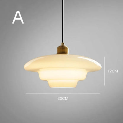 Timeless White Glass Pendant Lamp for an Elegant Interior