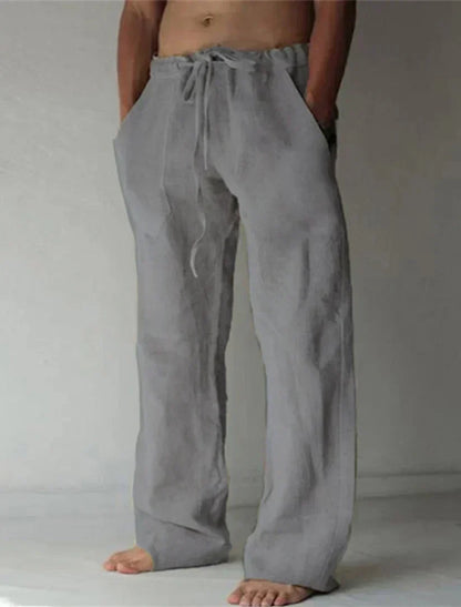 Sommerhose für Herren mit weitem Schnitt und elastischem Bund