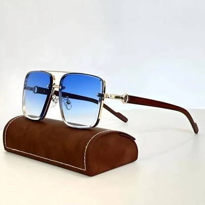 Occhiali da sole vintage in legno – eleganti e unici