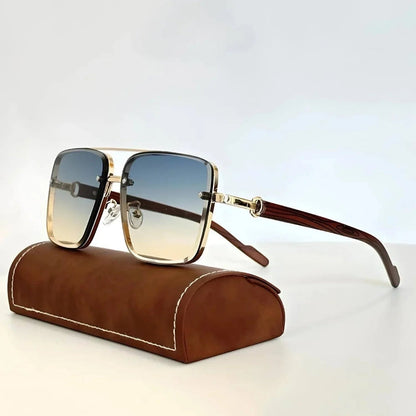 Occhiali da sole vintage in legno – eleganti e unici