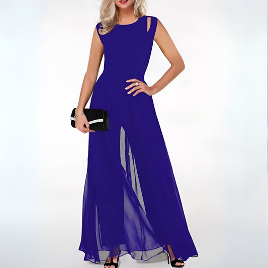 Paisley – Midi Dress with Stand-Up Collar