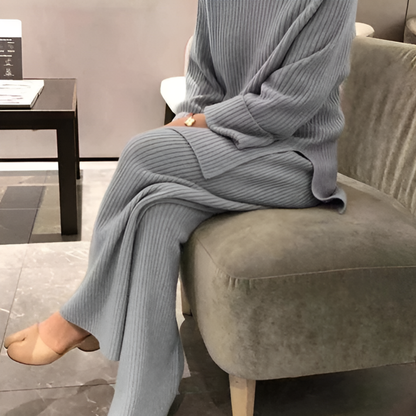 Knitted Sweater and Trouser Set