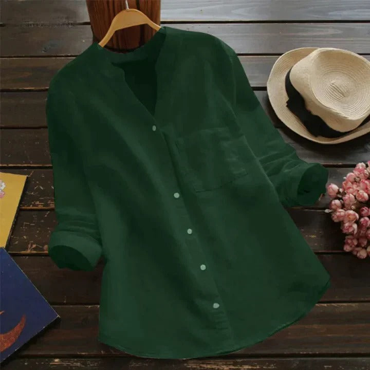 Linen Shirt for Women - Rose
