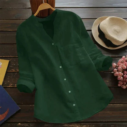 Linen Shirt for Women - Rose