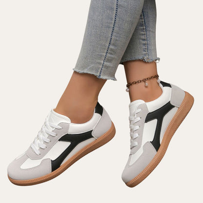 Lightweight Sneakers for Women with Laces and Non-Slip Sole