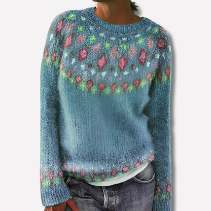 Women's Printed Wool Sweater