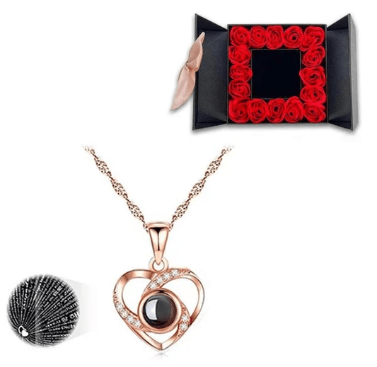 Collier - Je t’aime en 100 langues - cadeau unique