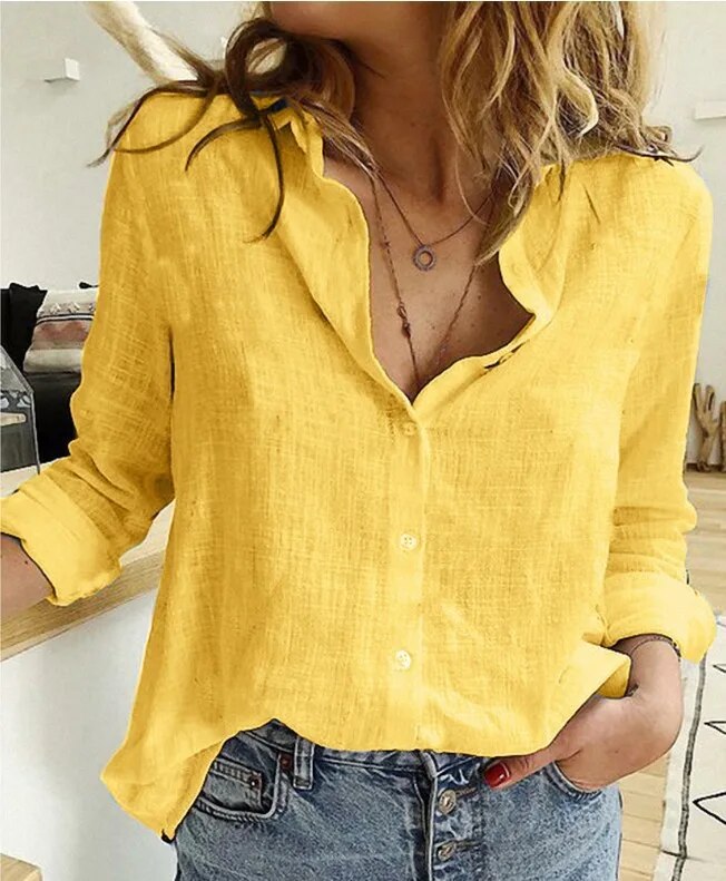 Linen blouse for women - Anett