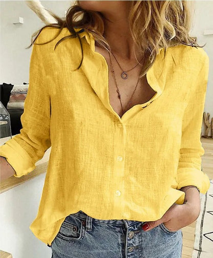 Linen blouse for women - Anett