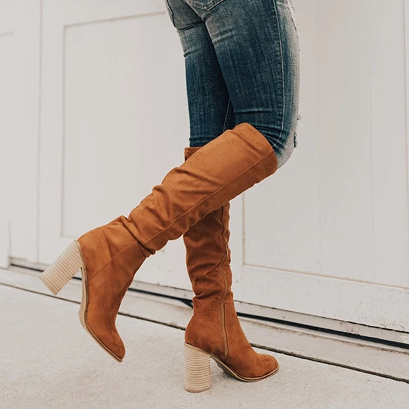 Hailey | Knee-High Heeled Boots for Women