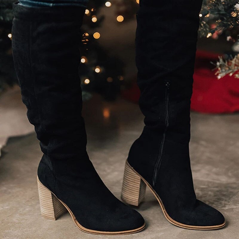 Hailey | Knee-High Heeled Boots for Women