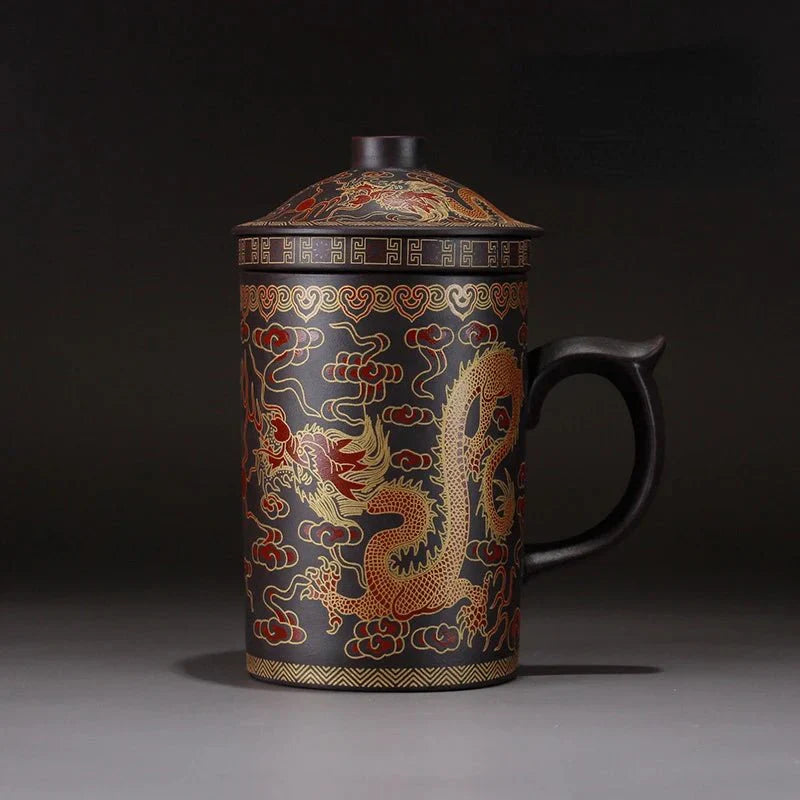 Handgemaakte theemok van klei - Uniek Chinees ontwerp - Perfect voor theeliefhebbers