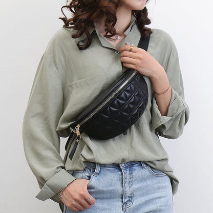 Hazel Hip Bag with Check Print | Stylish & Practical