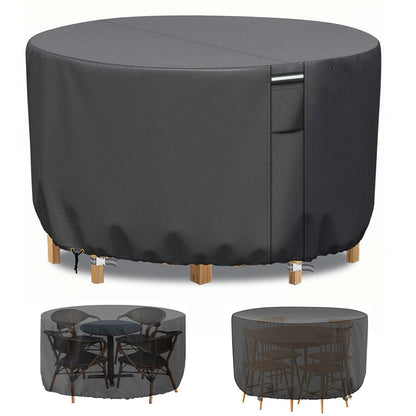 Round Garden Furniture Cover with Air Ventilation