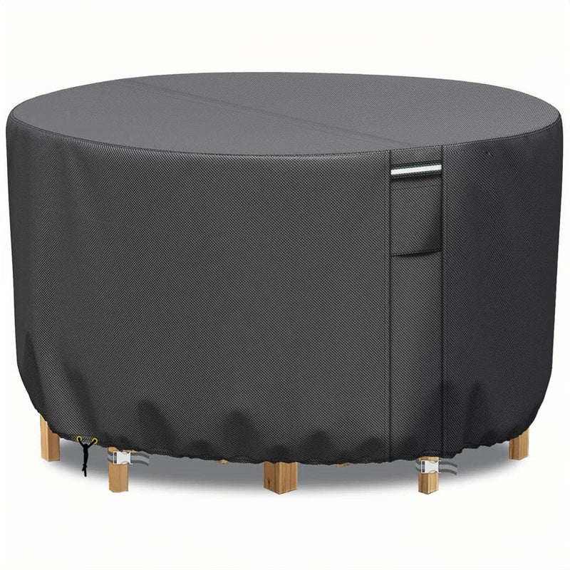 Round Garden Furniture Cover with Air Ventilation