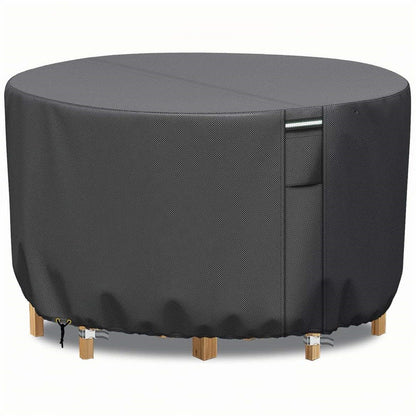 Round Garden Furniture Cover with Air Ventilation