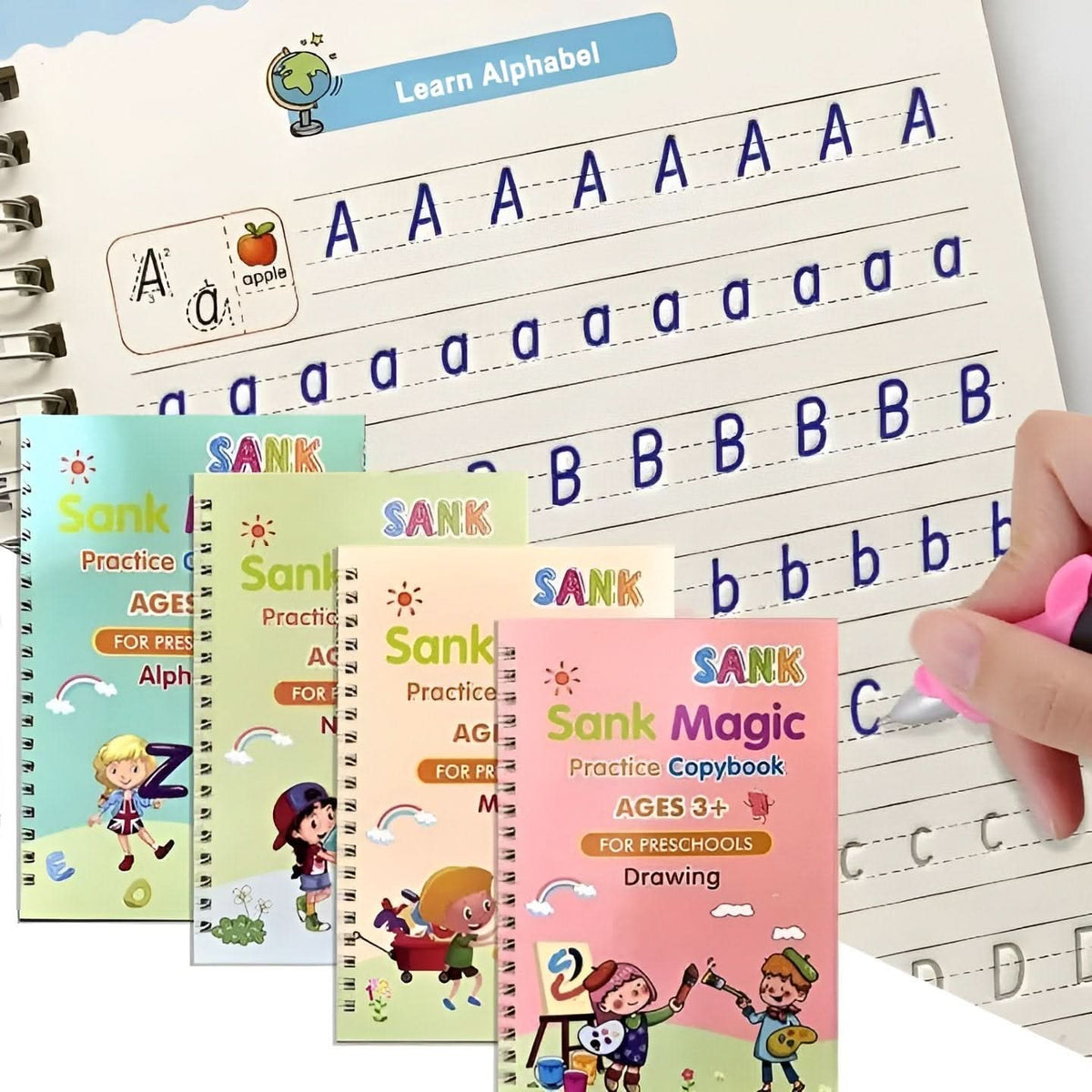 繰り返し使えるなぞり書きブックセット | 4冊