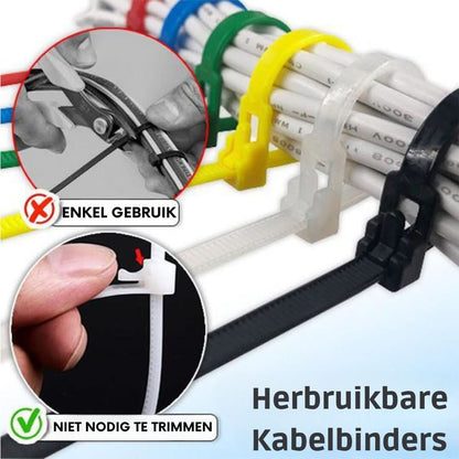 Herbruikbare kabelbinders | 50 STUKS