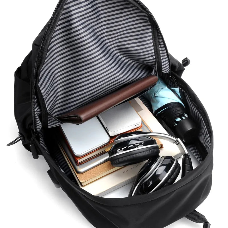 Zaino antifurto impermeabile per laptop da uomo