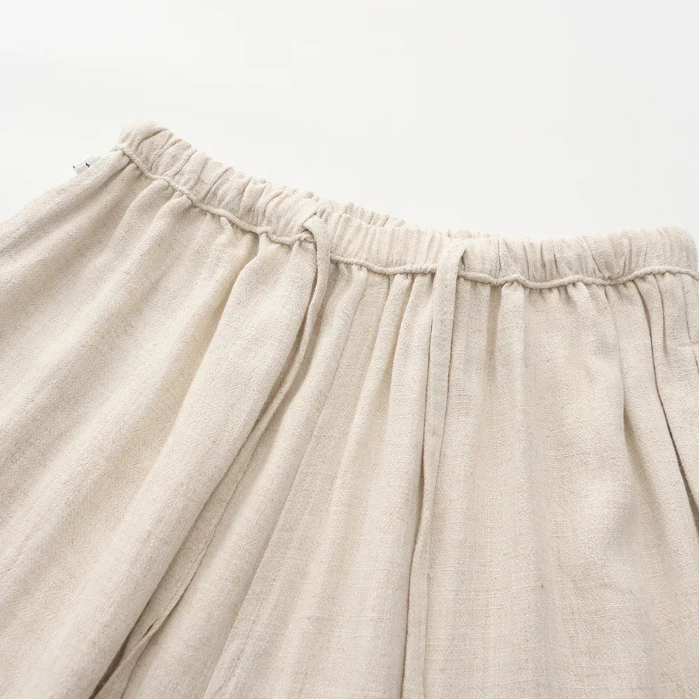 Hessel | Linen Slim Fit Trousers