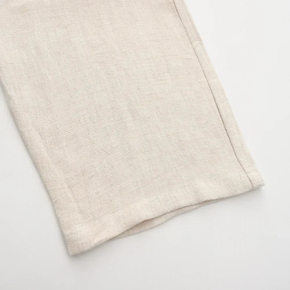 Hessel | Linen Slim Fit Trousers