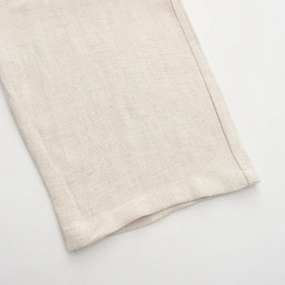 Hessel | Linen Slim Fit Trousers