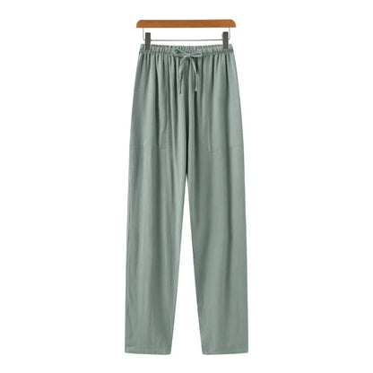 Hessel | Linen Slim Fit Trousers