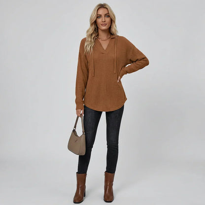 V-Neck Oversized Hoodie