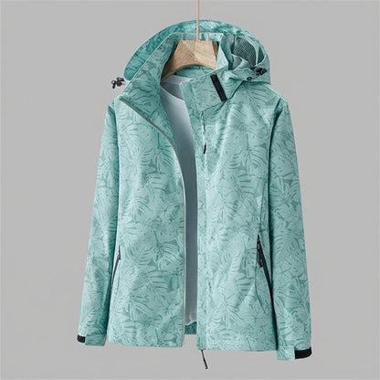 Giacca impermeabile all’acqua e al vento con cappuccio da donna - Olda