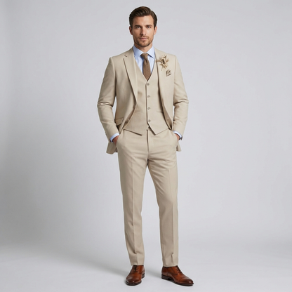 Fato de homem elegante de 3 peças Brecken – Elegância intemporal