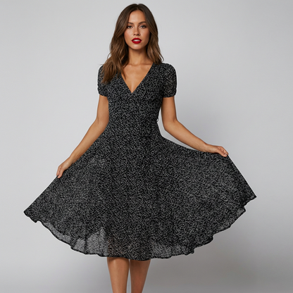 Abito estivo con scollo a V – Elegante e fresco per le giornate calde