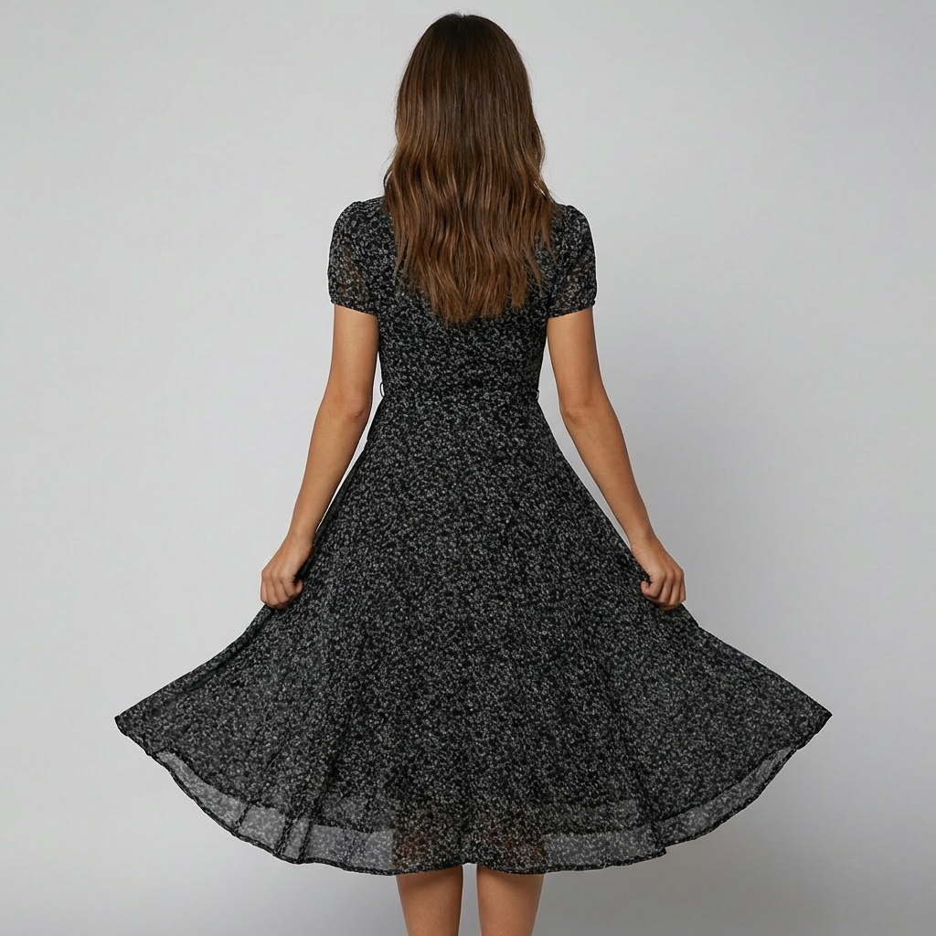 Abito estivo con scollo a V – Elegante e fresco per le giornate calde