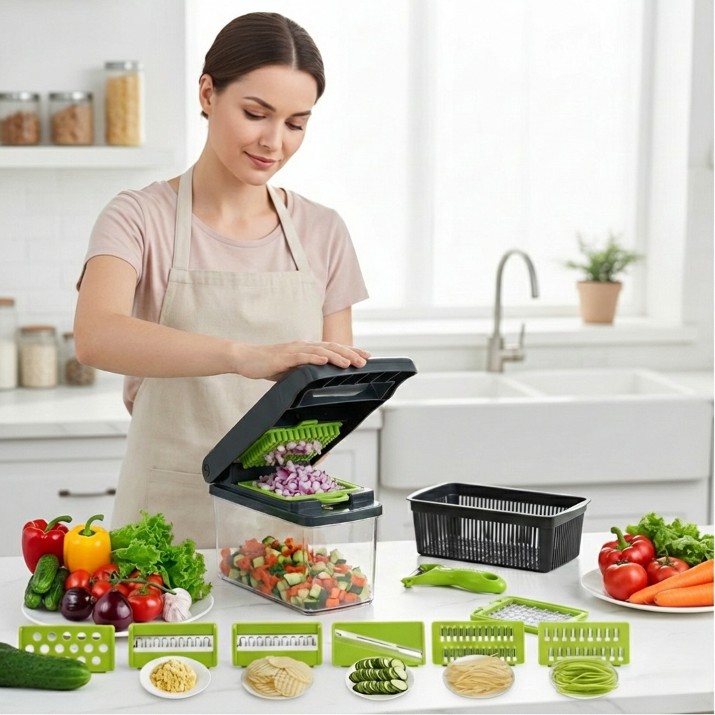 4-in-1 Vegetable Slicer and Spiralizer