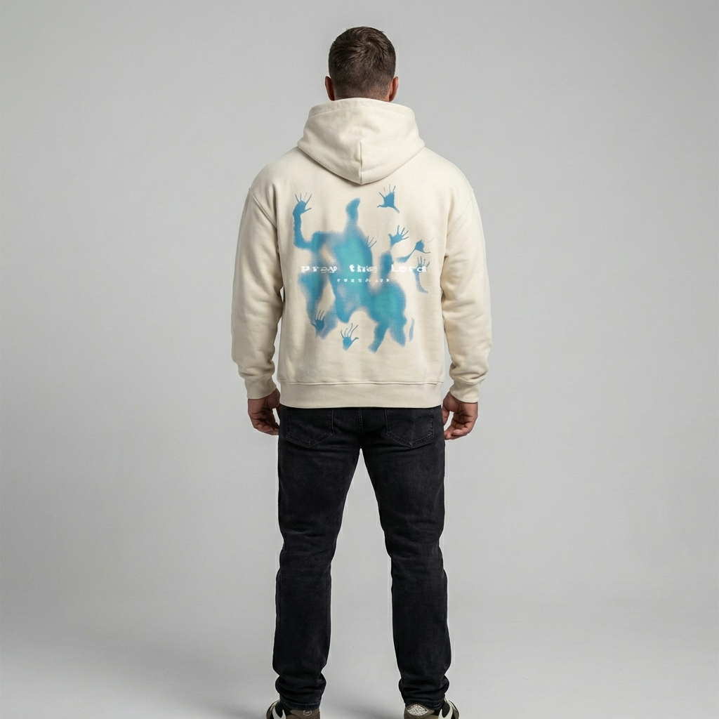 Felpa con cappuccio oversize unisex con grafica