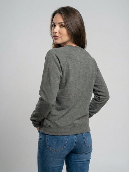 Casual Sweatshirt with Round Neck
