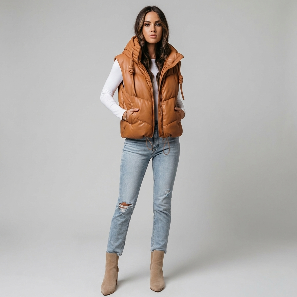 Gilet imbottito corto