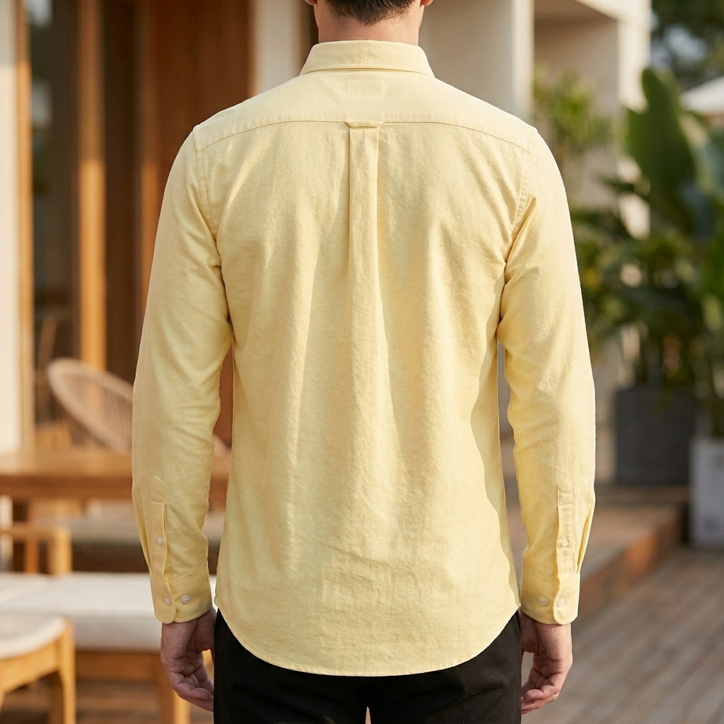 100% Cotton Oxford Shirt with Embroidered Horse Design