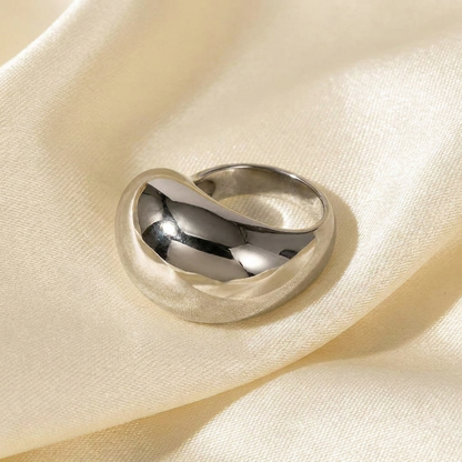 Gold Minimalist Ring in Stainless Steel