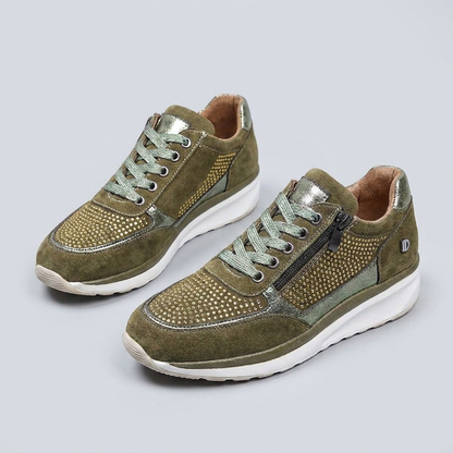 Ladies' Lace-Up Platform Sneakers