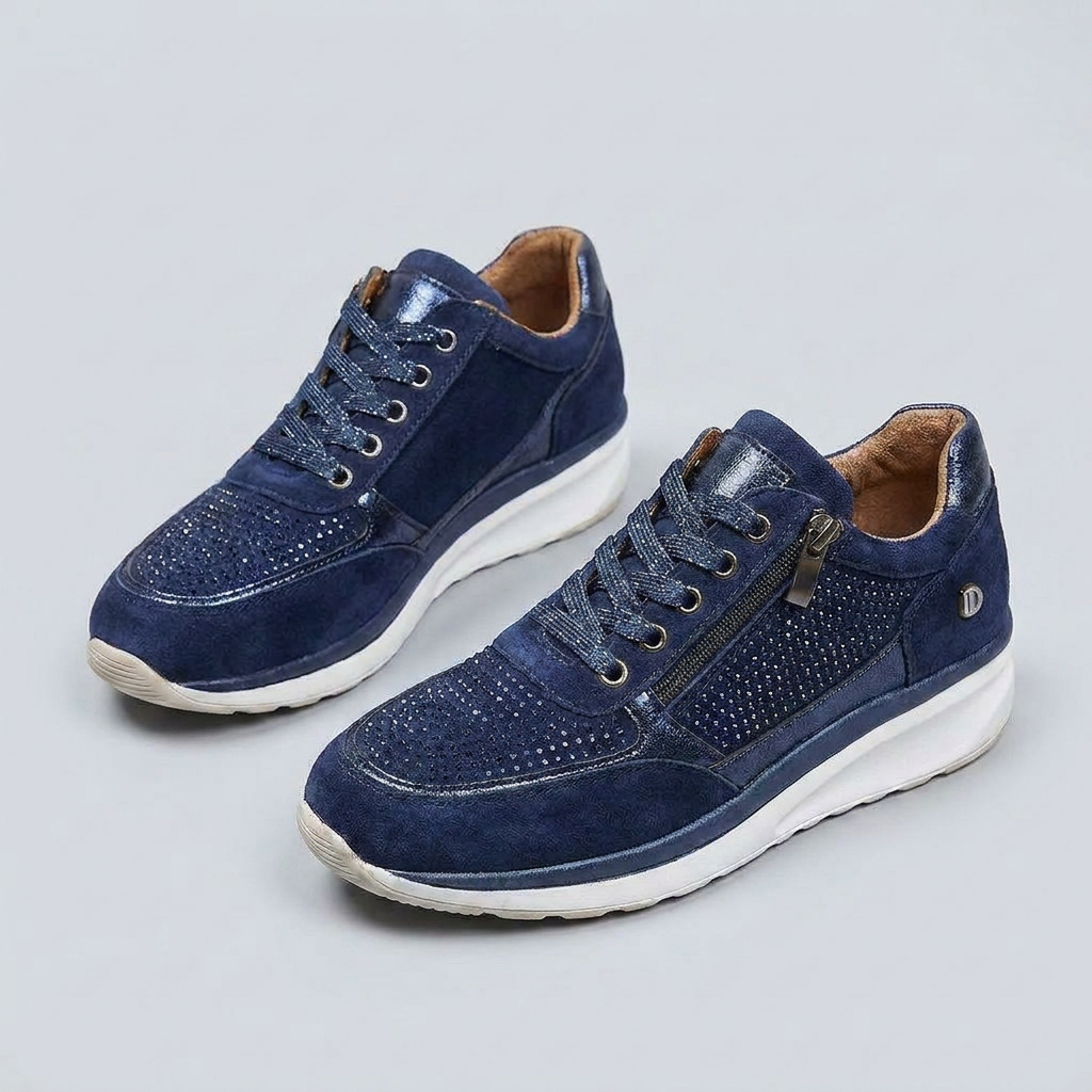Ladies' Lace-Up Platform Sneakers
