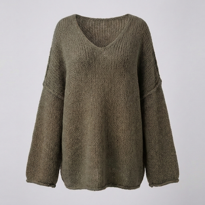Elegant V-Neck Sweater for Women
