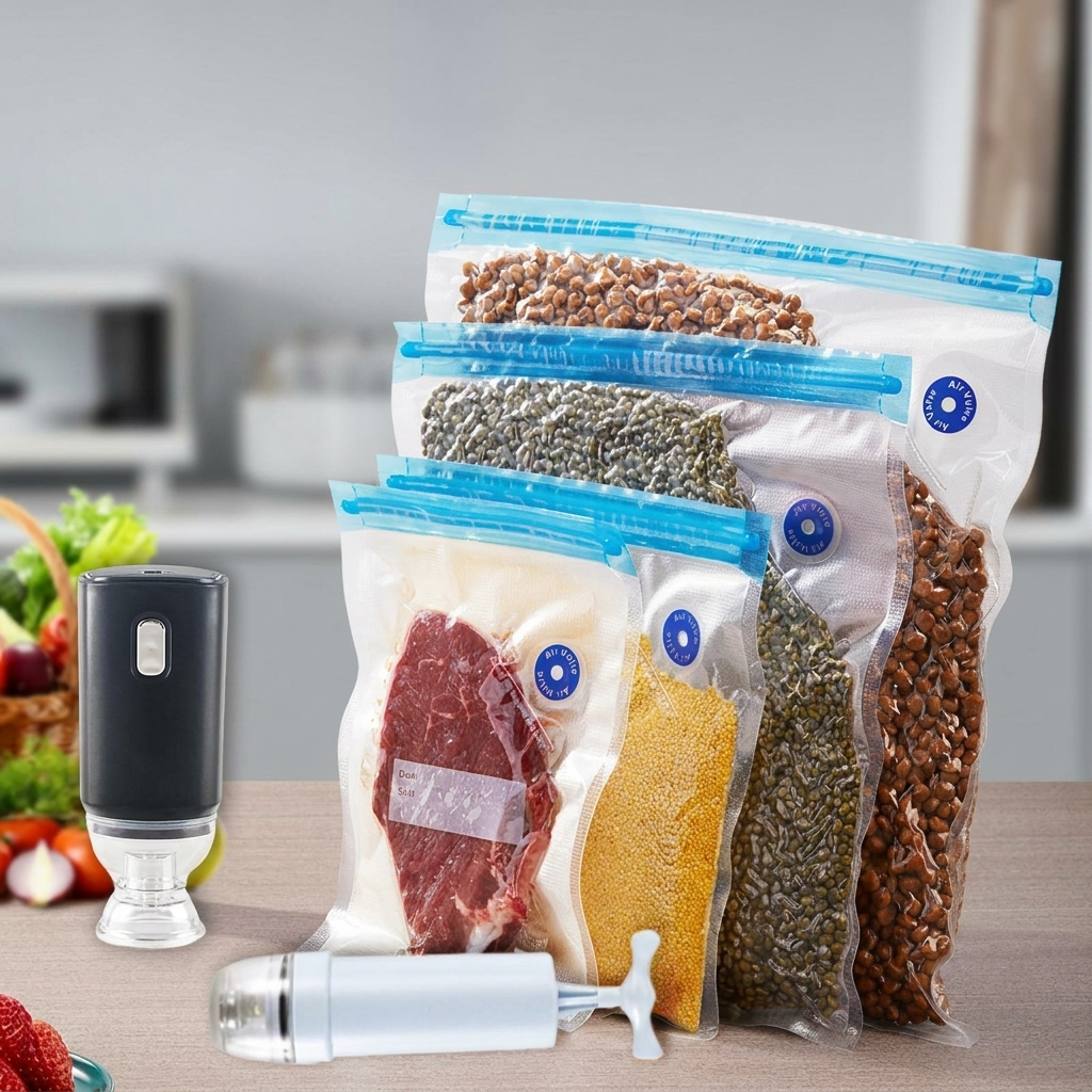 Set of 10 Reusable Vacuum Sealer Bags