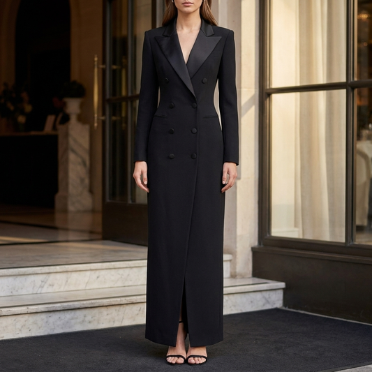 Vestido blazer de lujo elegante